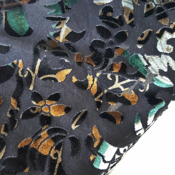 Free People Black Sheer & Velvet Floral Mini Dress - Picture 7 of 8